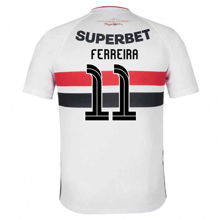 Danxen Mann Aldemir Dos Santos Ferreira #11 Hvit Rød Svart Hjemmetrøye Drakt Trøye 2026/27 Skjorter T-Skjorte