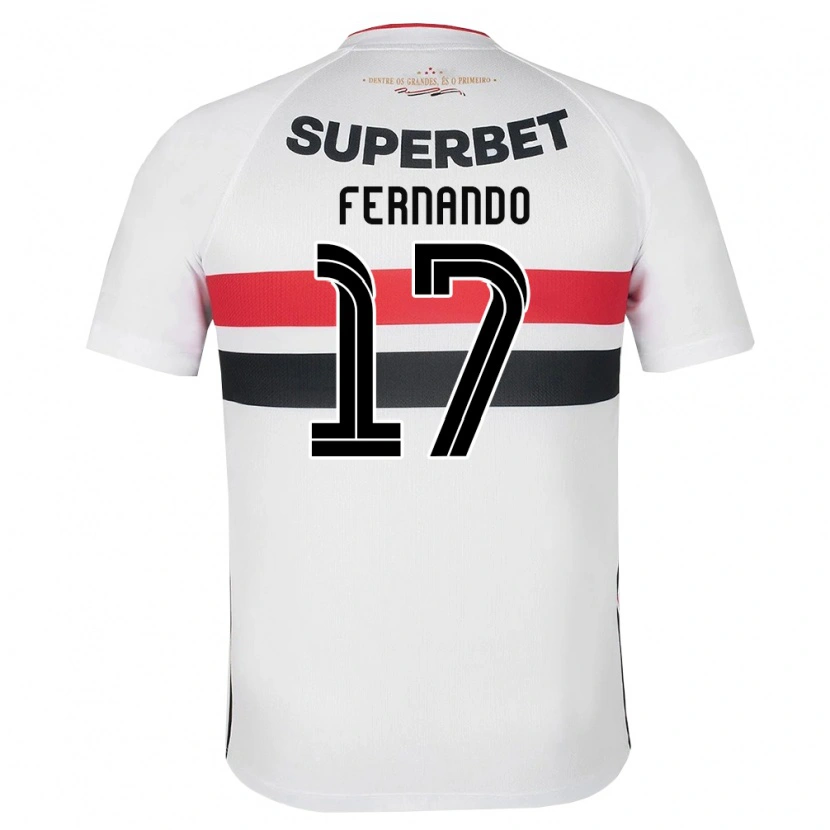Danxen Mann Luiz Fernando #17 Hvit Rød Svart Hjemmetrøye Drakt Trøye 2026/27 Skjorter T-Skjorte
