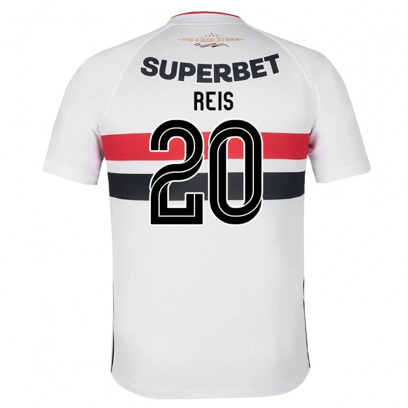 Danxen Mann Guilherme Reis #20 Hvit Rød Svart Hjemmetrøye Drakt Trøye 2026/27 Skjorter T-Skjorte