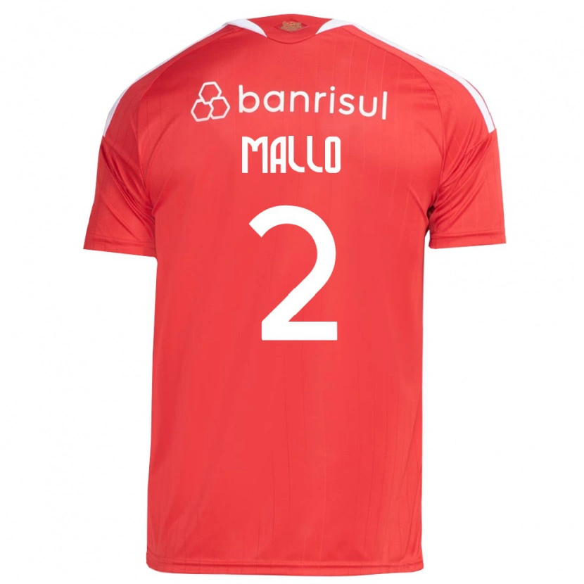 Danxen Mann Hugo Mallo #2 Rød Hvit Hjemmetrøye Drakt Trøye 2026/27 Skjorter T-Skjorte