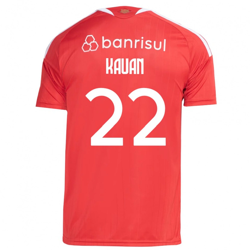 Danxen Mann Kauan Jesus Santos Oliveira #22 Rød Hvit Hjemmetrøye Drakt Trøye 2026/27 Skjorter T-Skjorte