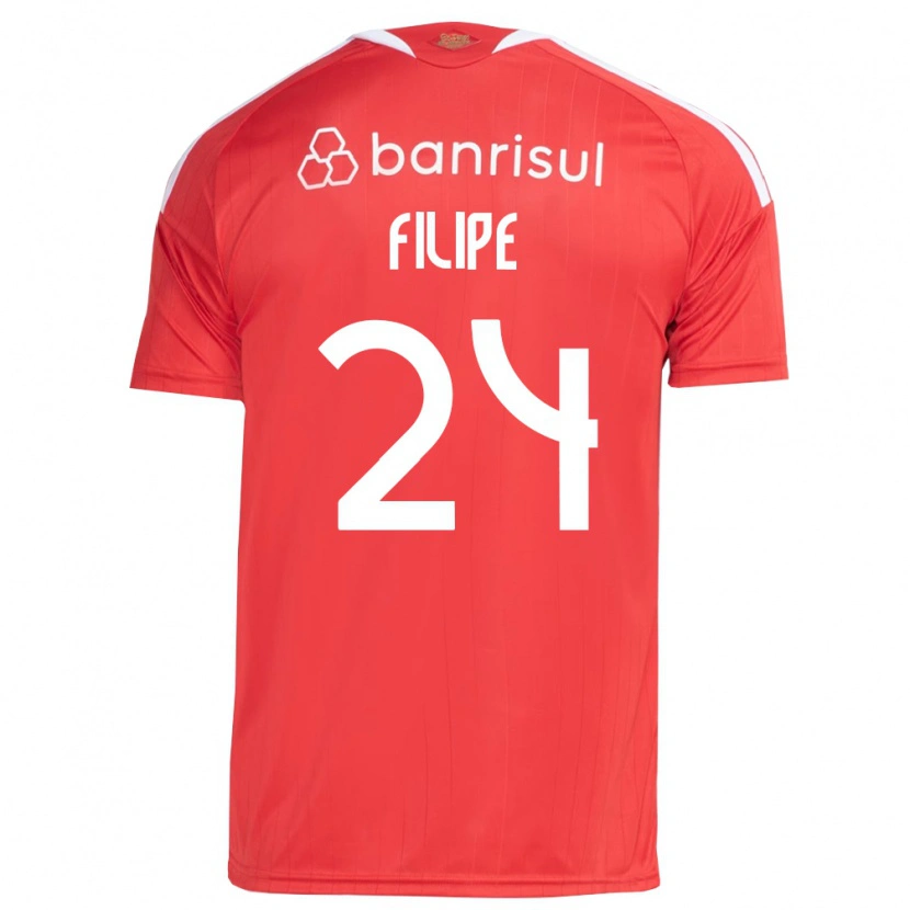 Danxen Mann Filipe Sírio #24 Rød Hvit Hjemmetrøye Drakt Trøye 2026/27 Skjorter T-Skjorte