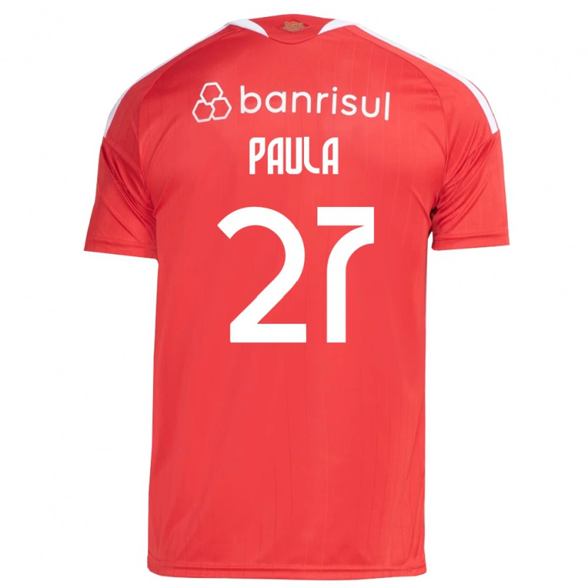 Danxen Mann Paulinho Paula #27 Rød Hvit Hjemmetrøye Drakt Trøye 2026/27 Skjorter T-Skjorte