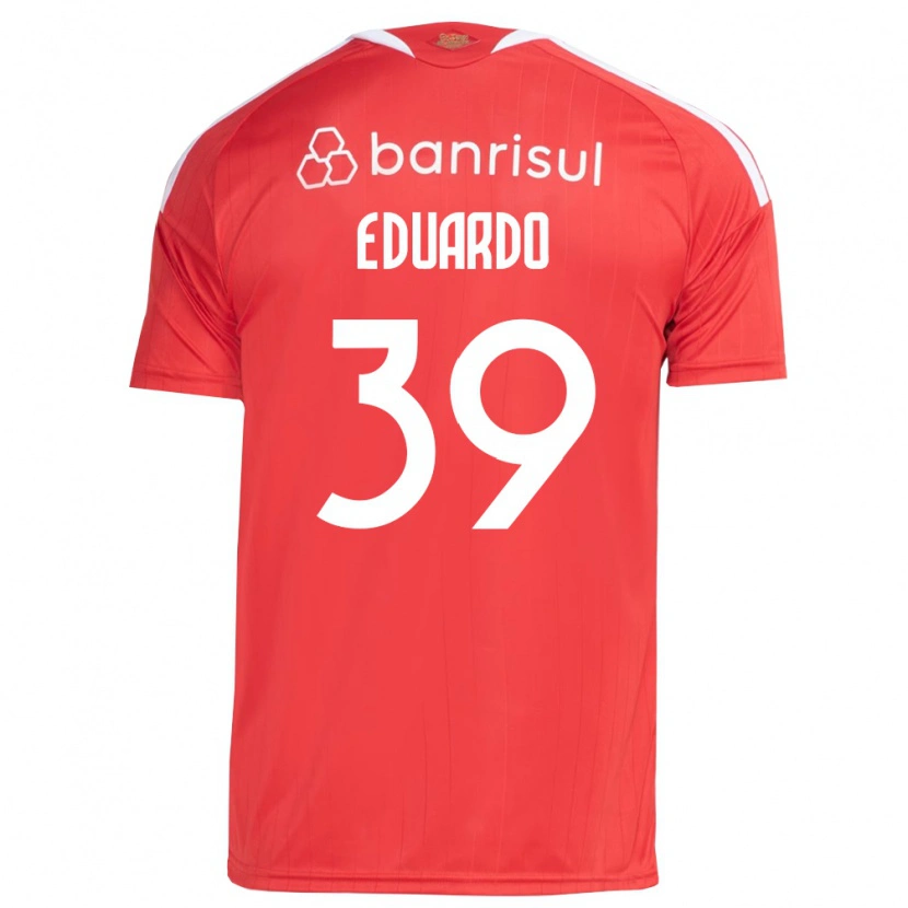 Danxen Mann Carlos Eduardo #39 Rød Hvit Hjemmetrøye Drakt Trøye 2026/27 Skjorter T-Skjorte