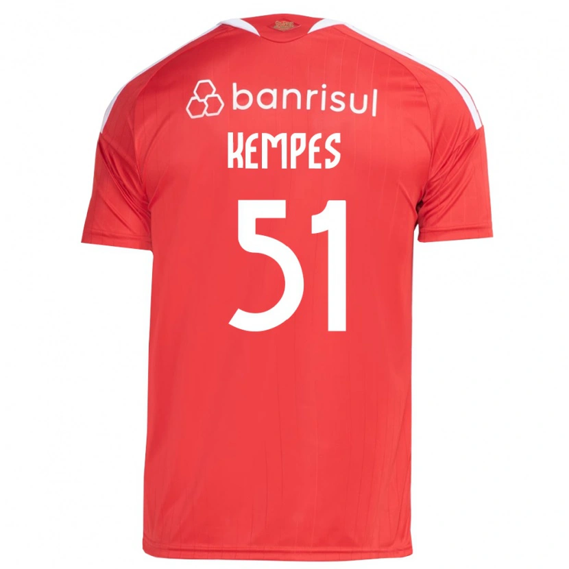 Danxen Mann João Gabriel Kempes Gonçalves #51 Rød Hvit Hjemmetrøye Drakt Trøye 2026/27 Skjorter T-Skjorte