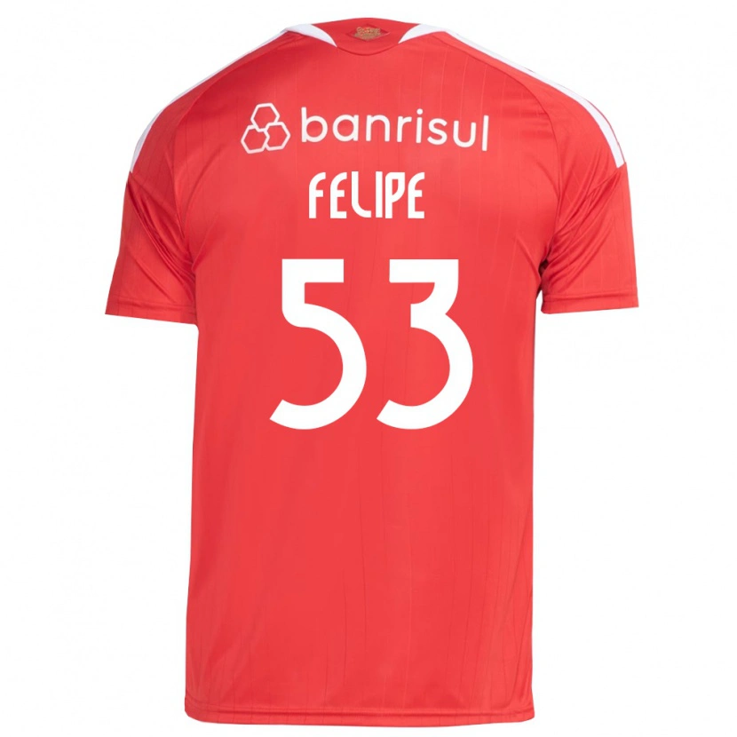 Danxen Mann Luiz Felipe #53 Rød Hvit Hjemmetrøye Drakt Trøye 2026/27 Skjorter T-Skjorte
