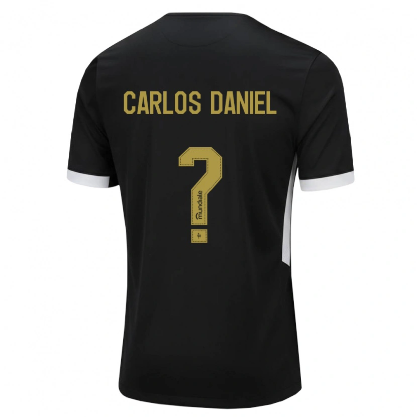 Danxen Mann Carlos Daniel #0 Svart Hvit Gul Hjemmetrøye Drakt Trøye 2026/27 Skjorter T-Skjorte