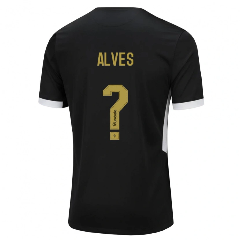Danxen Mann Denilson Alves #0 Svart Hvit Gul Hjemmetrøye Drakt Trøye 2026/27 Skjorter T-Skjorte
