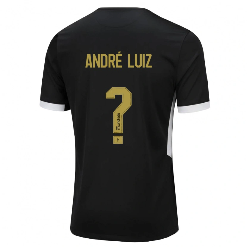 Danxen Mann André Luiz #0 Svart Hvit Gul Hjemmetrøye Drakt Trøye 2026/27 Skjorter T-Skjorte