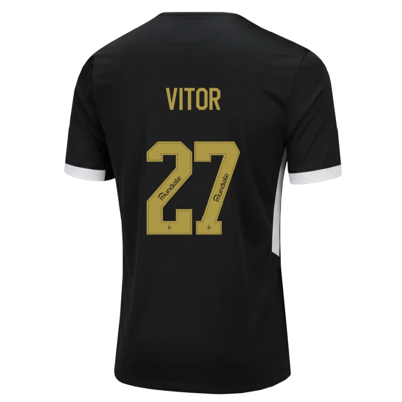 Danxen Mann Paulo Vitor #27 Svart Hvit Gul Hjemmetrøye Drakt Trøye 2026/27 Skjorter T-Skjorte