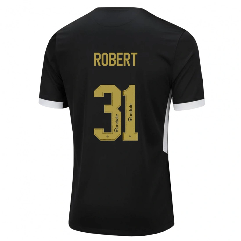 Danxen Mann Robert Pinto Alves Assunção #31 Svart Hvit Gul Hjemmetrøye Drakt Trøye 2026/27 Skjorter T-Skjorte