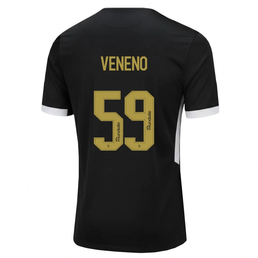 Danxen Mann Gabriel Veneno #59 Svart Hvit Gul Hjemmetrøye Drakt Trøye 2026/27 Skjorter T-Skjorte