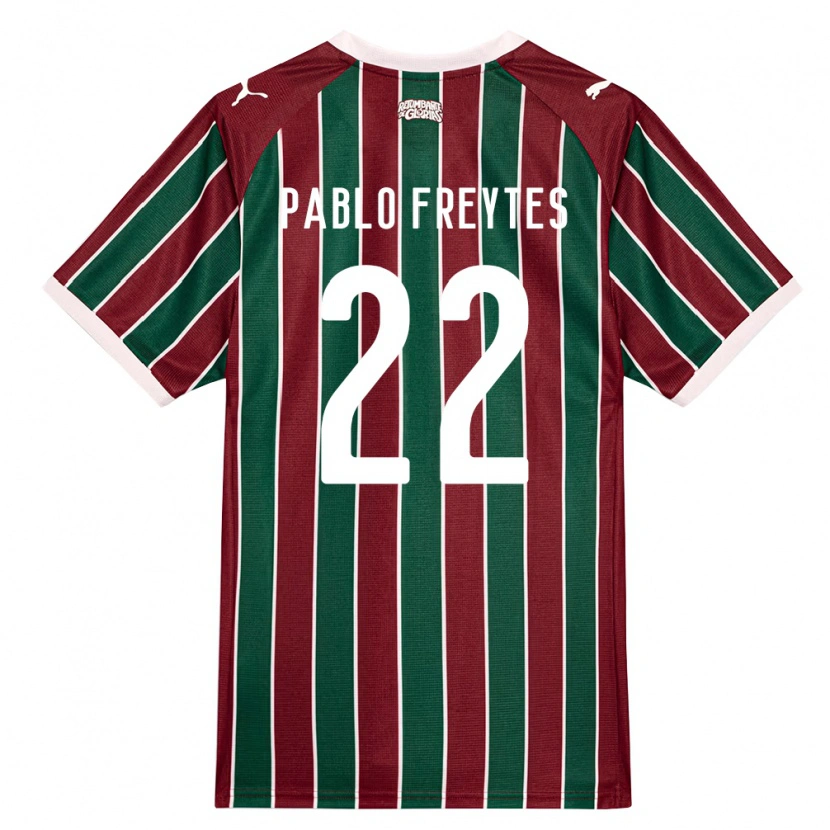 Danxen Mann Juan Pablo Freytes #22 Grønn Burgund Hvit Hjemmetrøye Drakt Trøye 2026/27 Skjorter T-Skjorte