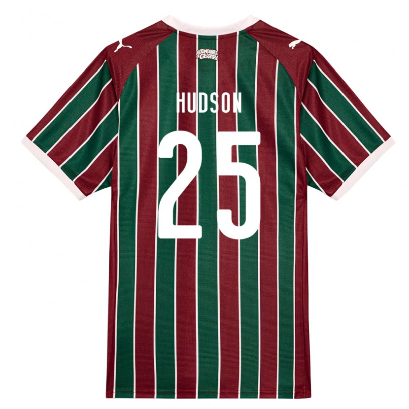 Danxen Mann Hudson #25 Grønn Burgund Hvit Hjemmetrøye Drakt Trøye 2026/27 Skjorter T-Skjorte