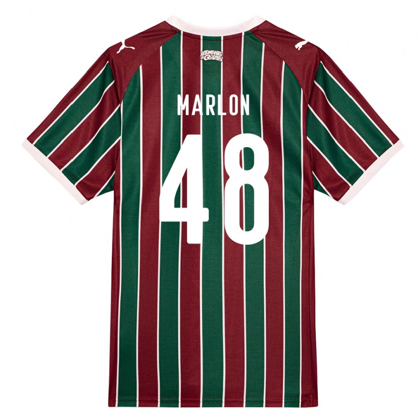 Danxen Mann Marlon Almeida Da Silva Ignacio #48 Grønn Burgund Hvit Hjemmetrøye Drakt Trøye 2026/27 Skjorter T-Skjorte