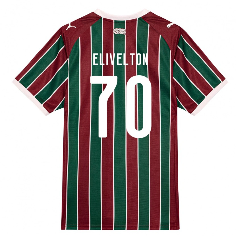 Danxen Mann Elivelton Guedes Alves Da Silva #70 Grønn Burgund Hvit Hjemmetrøye Drakt Trøye 2026/27 Skjorter T-Skjorte