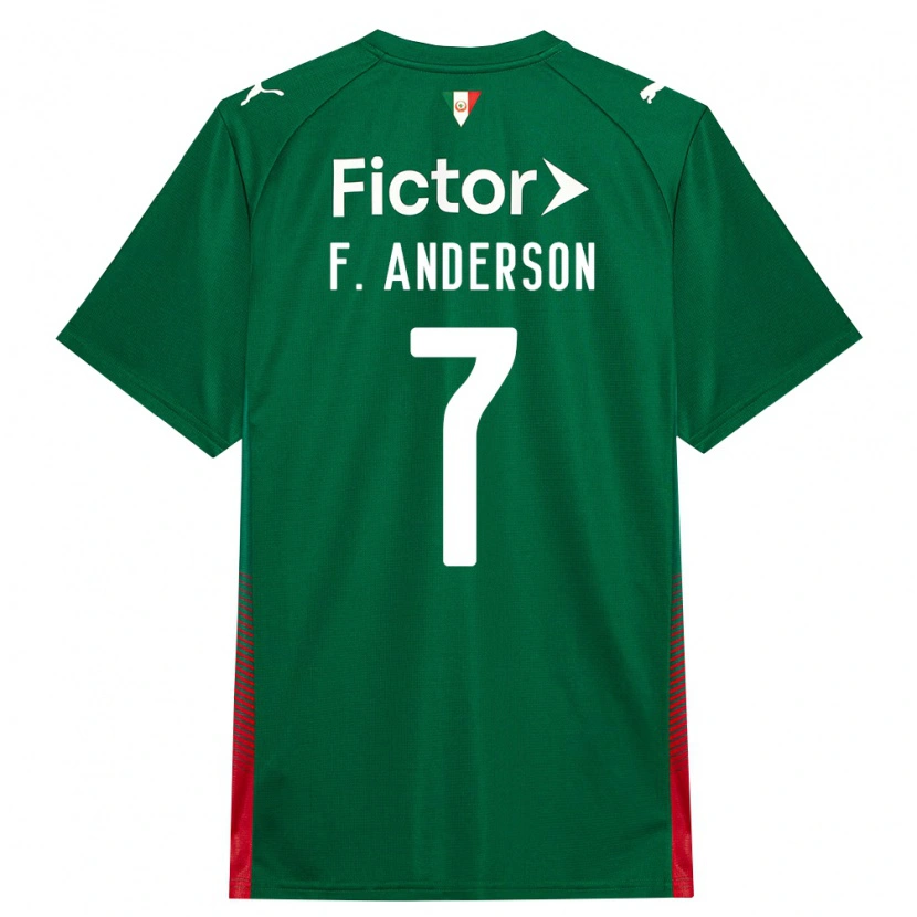 Danxen Mann Felipe Anderson #7 Grønn Rød Hvit Hjemmetrøye Drakt Trøye 2026/27 Skjorter T-Skjorte
