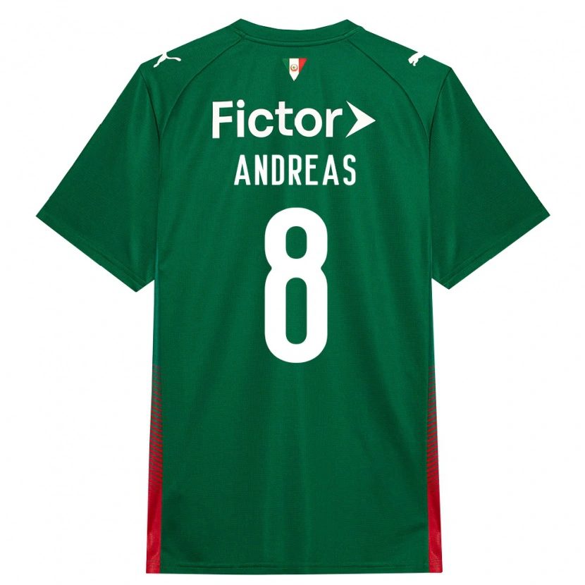 Danxen Mann Andreas Pereira #8 Grønn Rød Hvit Hjemmetrøye Drakt Trøye 2026/27 Skjorter T-Skjorte