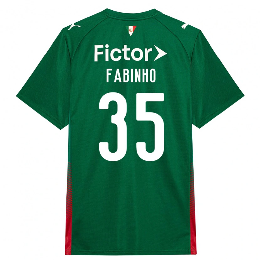 Danxen Mann Fabinho #35 Grønn Rød Hvit Hjemmetrøye Drakt Trøye 2026/27 Skjorter T-Skjorte