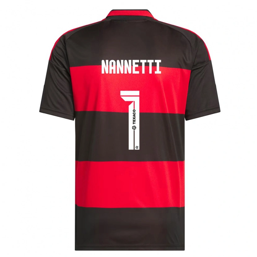 Danxen Mann Léo Nannetti #1 Rød Svart Hvit Hjemmetrøye Drakt Trøye 2026/27 Skjorter T-Skjorte