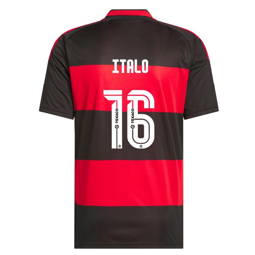 Danxen Mann Italo Pereira Dos Santos #16 Rød Svart Hvit Hjemmetrøye Drakt Trøye 2026/27 Skjorter T-Skjorte