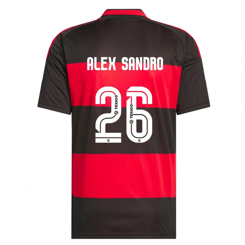 Danxen Mann Alex Sandro #26 Rød Svart Hvit Hjemmetrøye Drakt Trøye 2026/27 Skjorter T-Skjorte