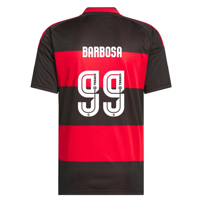Danxen Mann Gabriel Barbosa #99 Rød Svart Hvit Hjemmetrøye Drakt Trøye 2026/27 Skjorter T-Skjorte
