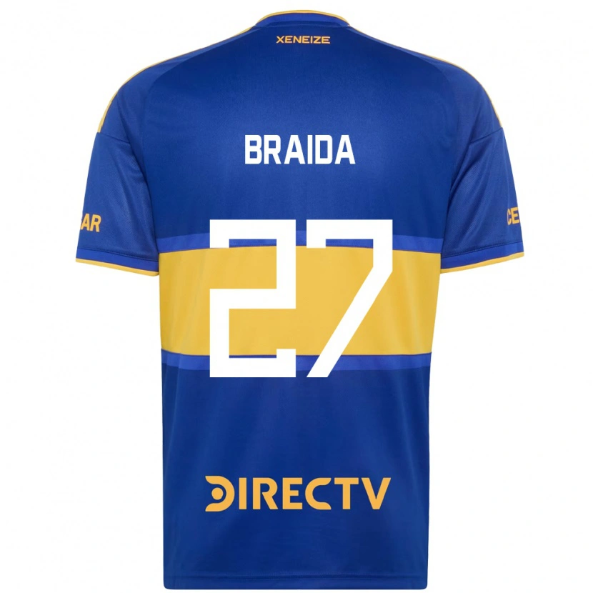 Danxen Mann Malcom Braida #27 Kongelig Blå Gul Hjemmetrøye Drakt Trøye 2026/27 Skjorter T-Skjorte