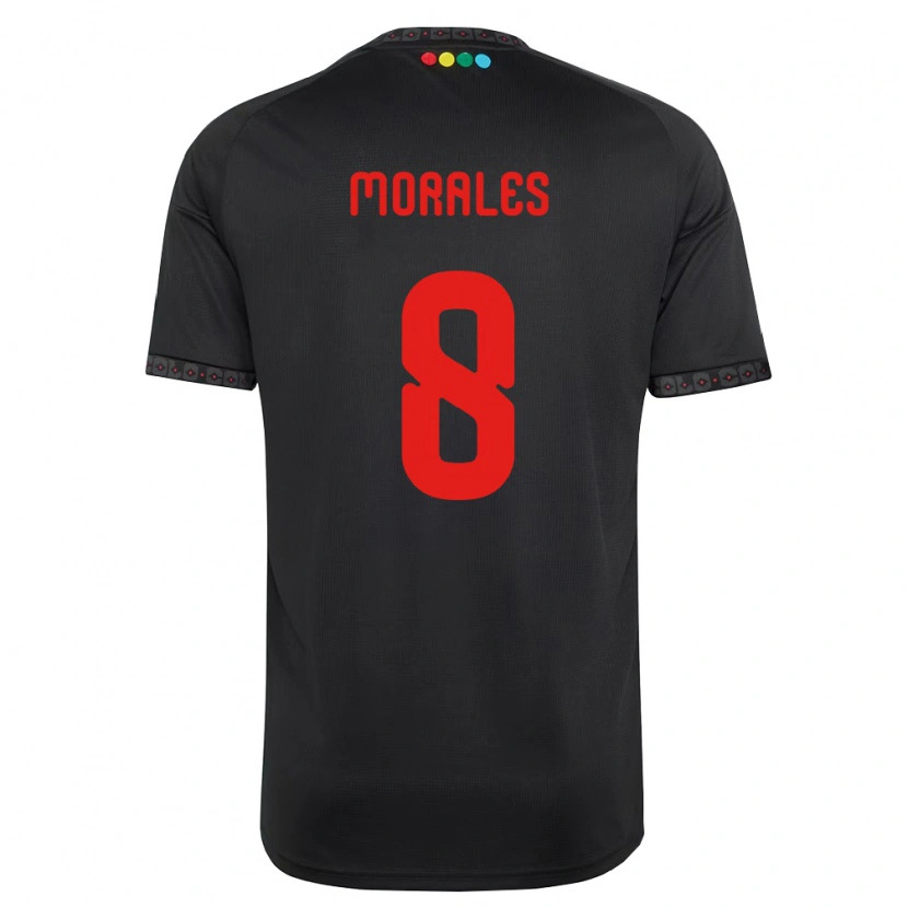 Danxen Mann Cristopher Morales #8 Svart Rød Bortetrøye Drakt Trøye 2026/27 Skjorter T-Skjorte