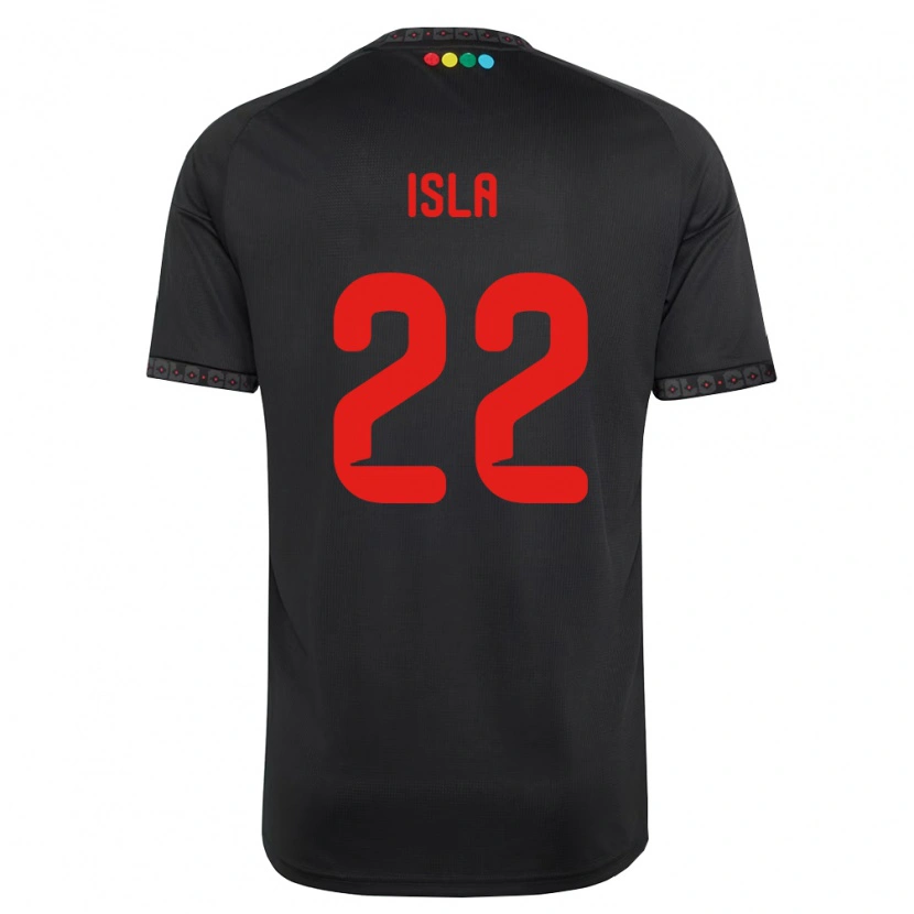Danxen Mann Mauricio Isla #22 Svart Rød Bortetrøye Drakt Trøye 2026/27 Skjorter T-Skjorte