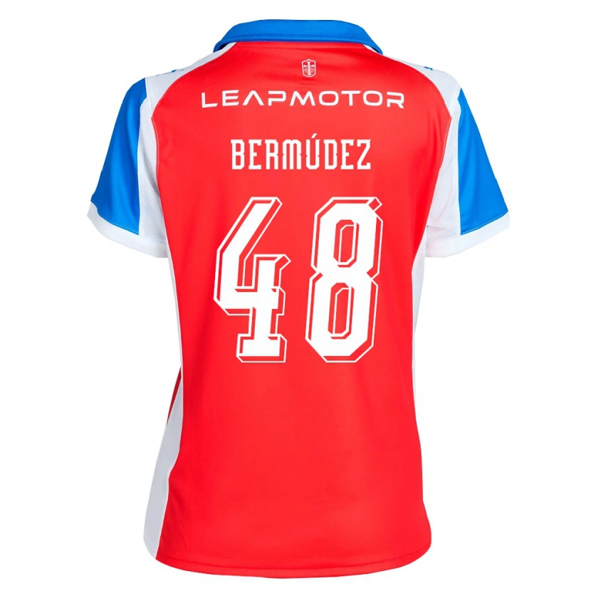 Danxen Mann Diego Bermúdez #48 Rød Blå Bortetrøye Drakt Trøye 2026/27 Skjorter T-Skjorte