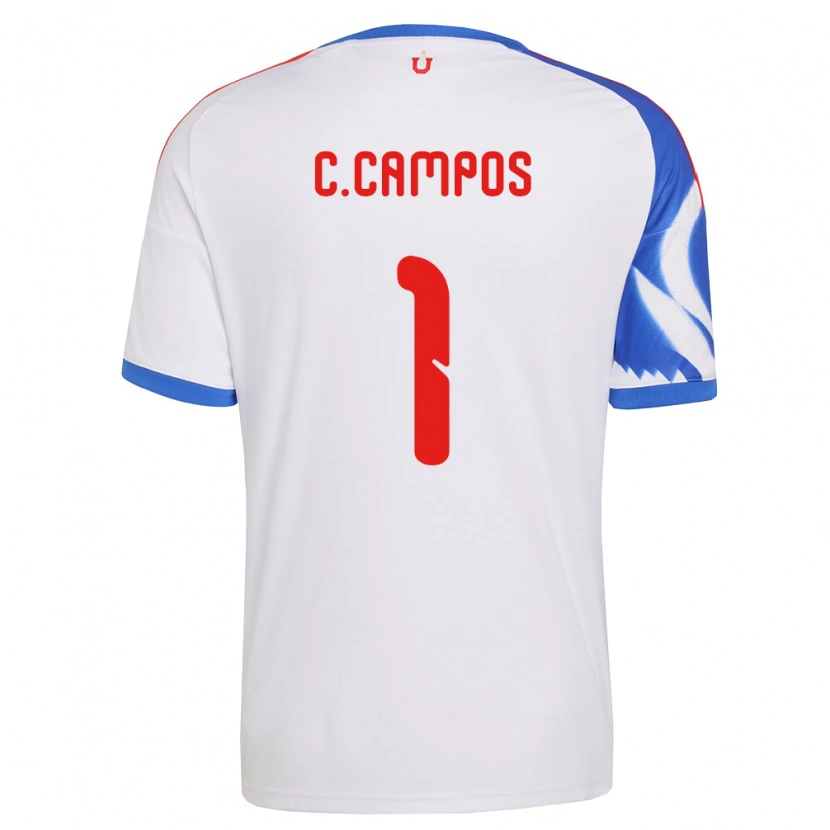 Danxen Mann Cristóbal Campos #1 Hvit Marineblå Bortetrøye Drakt Trøye 2026/27 Skjorter T-Skjorte