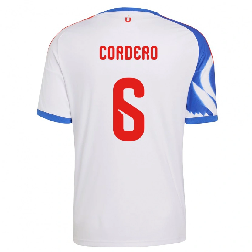 Danxen Mann Renato Cordero #6 Hvit Marineblå Bortetrøye Drakt Trøye 2026/27 Skjorter T-Skjorte