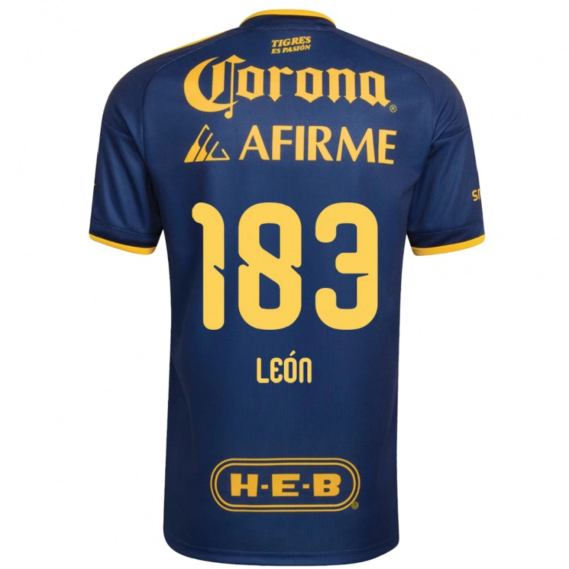 Danxen Mann Gabriel León #183 Kongelig Blå Gul Bortetrøye Drakt Trøye 2026/27 Skjorter T-Skjorte