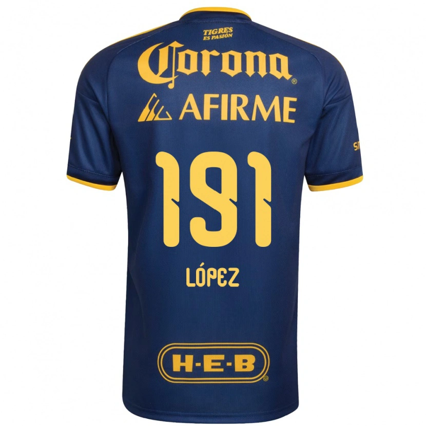 Danxen Mann Adrián López #191 Kongelig Blå Gul Bortetrøye Drakt Trøye 2026/27 Skjorter T-Skjorte