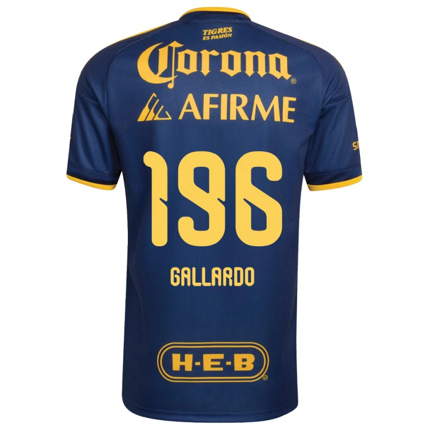 Danxen Mann Gael Gallardo #196 Kongelig Blå Gul Bortetrøye Drakt Trøye 2026/27 Skjorter T-Skjorte
