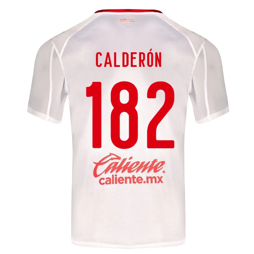Danxen Mann Leonel Calderón #182 Hvit Grønn Rød Bortetrøye Drakt Trøye 2026/27 Skjorter T-Skjorte
