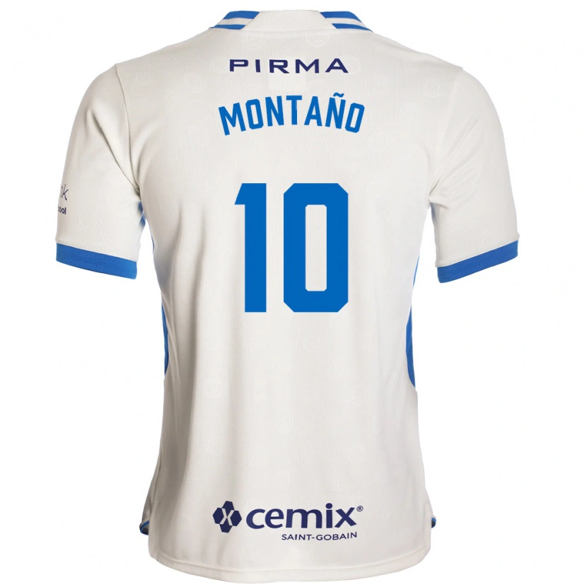 Danxen Mann Andrés Montaño #10 Hvit Blå Rød Bortetrøye Drakt Trøye 2026/27 Skjorter T-Skjorte