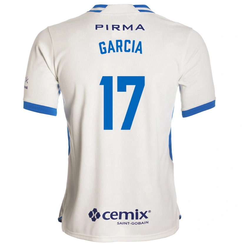 Danxen Mann Amaury García #17 Hvit Blå Rød Bortetrøye Drakt Trøye 2026/27 Skjorter T-Skjorte