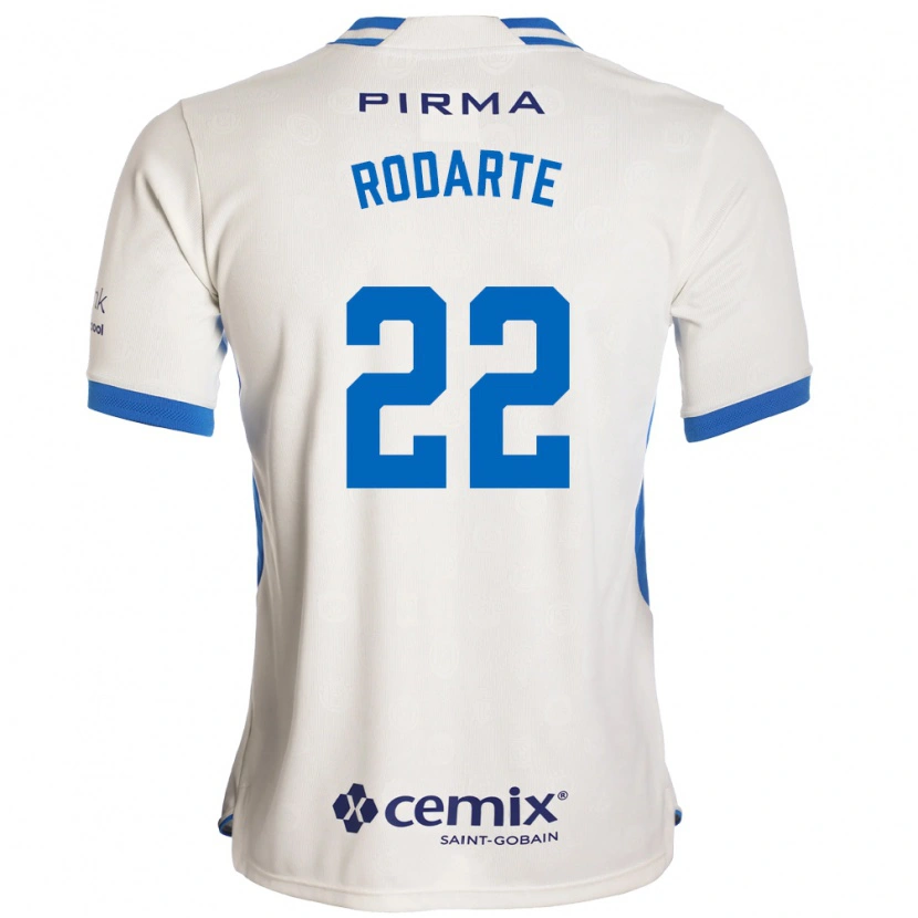 Danxen Mann Jorge Rodarte #22 Hvit Blå Rød Bortetrøye Drakt Trøye 2026/27 Skjorter T-Skjorte