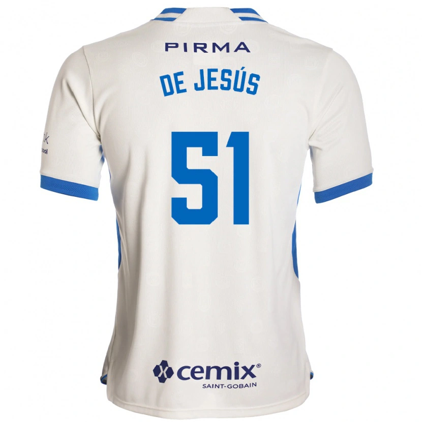 Danxen Mann Luis De Jesús #51 Hvit Blå Rød Bortetrøye Drakt Trøye 2026/27 Skjorter T-Skjorte