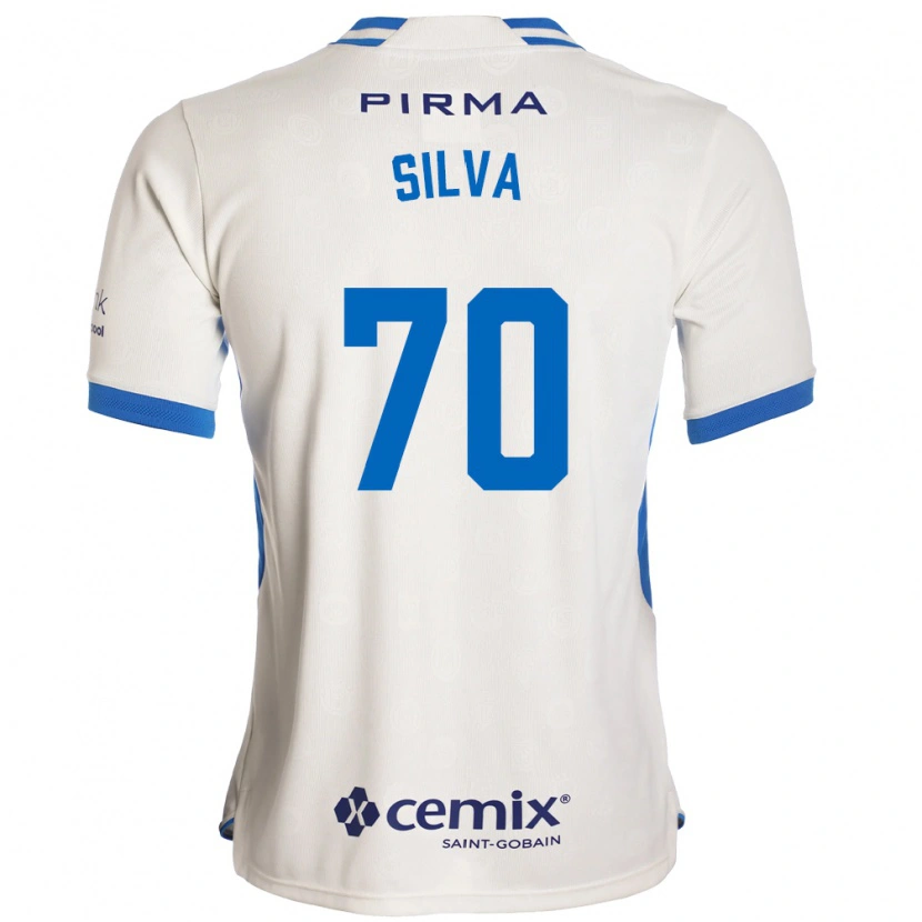 Danxen Mann Iván Silva #70 Hvit Blå Rød Bortetrøye Drakt Trøye 2026/27 Skjorter T-Skjorte