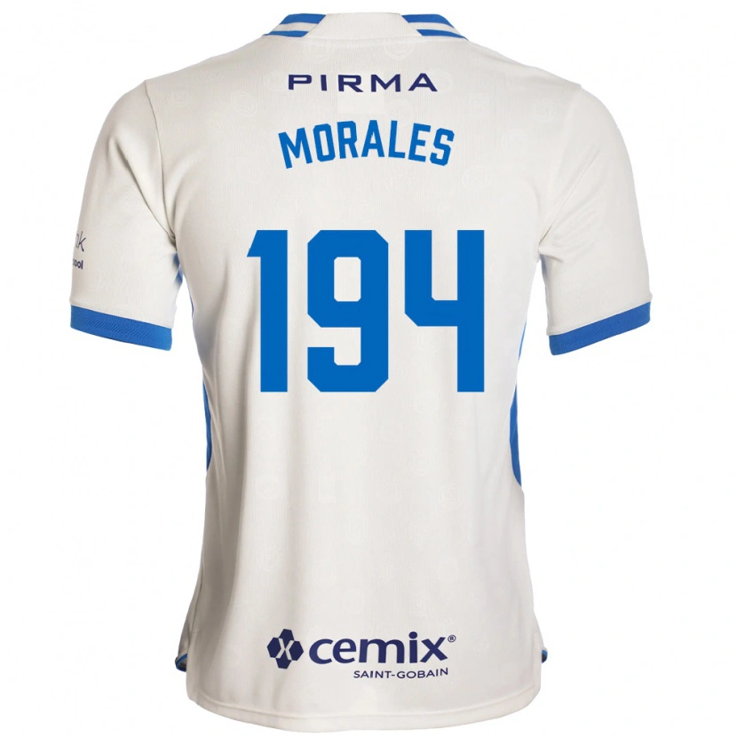 Danxen Mann Amaury Morales #194 Hvit Blå Rød Bortetrøye Drakt Trøye 2026/27 Skjorter T-Skjorte