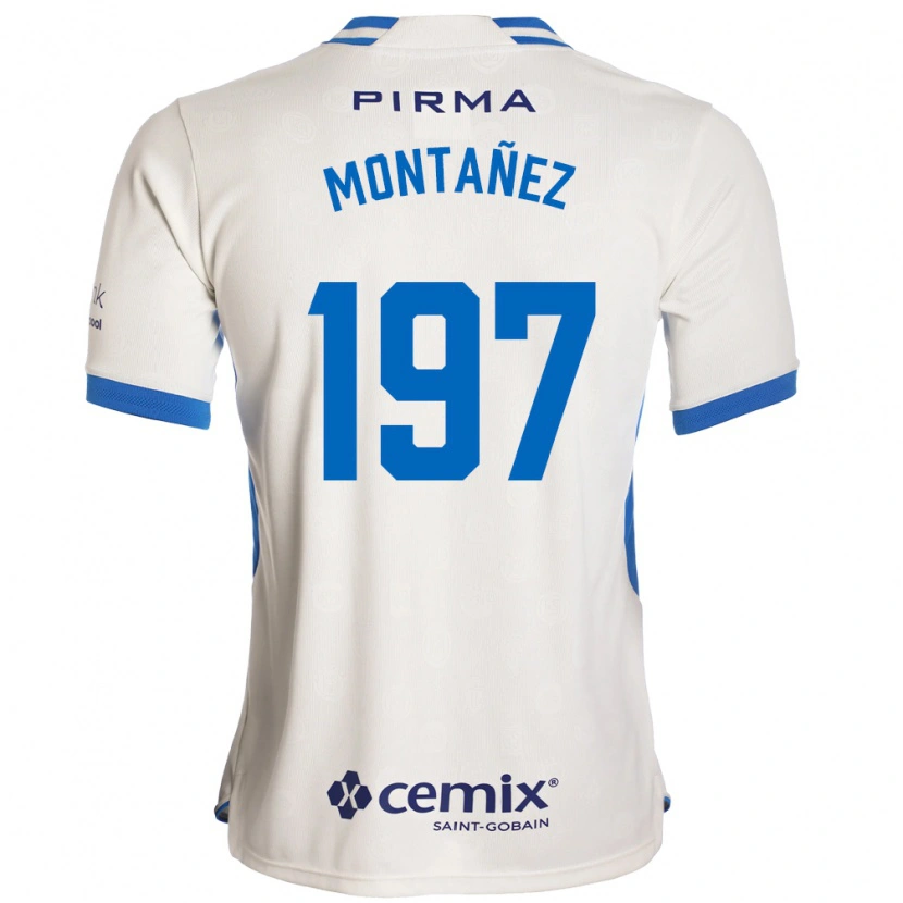 Danxen Mann Humberto Montañez #197 Hvit Blå Rød Bortetrøye Drakt Trøye 2026/27 Skjorter T-Skjorte