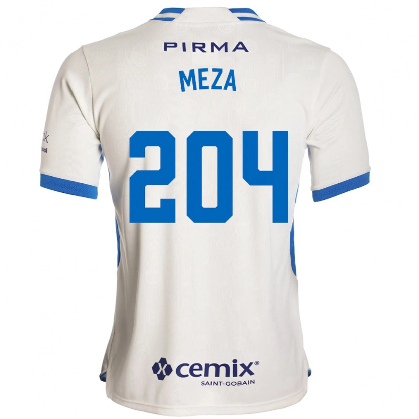 Danxen Mann Jonathan Meza #204 Hvit Blå Rød Bortetrøye Drakt Trøye 2026/27 Skjorter T-Skjorte