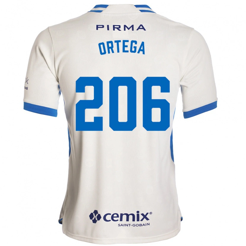 Danxen Mann Joshua Ortega #206 Hvit Blå Rød Bortetrøye Drakt Trøye 2026/27 Skjorter T-Skjorte