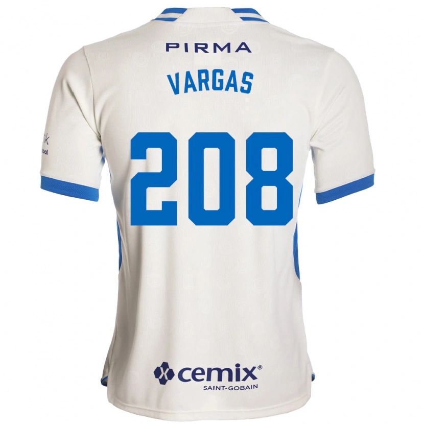Danxen Mann Santiago Vargas #208 Hvit Blå Rød Bortetrøye Drakt Trøye 2026/27 Skjorter T-Skjorte