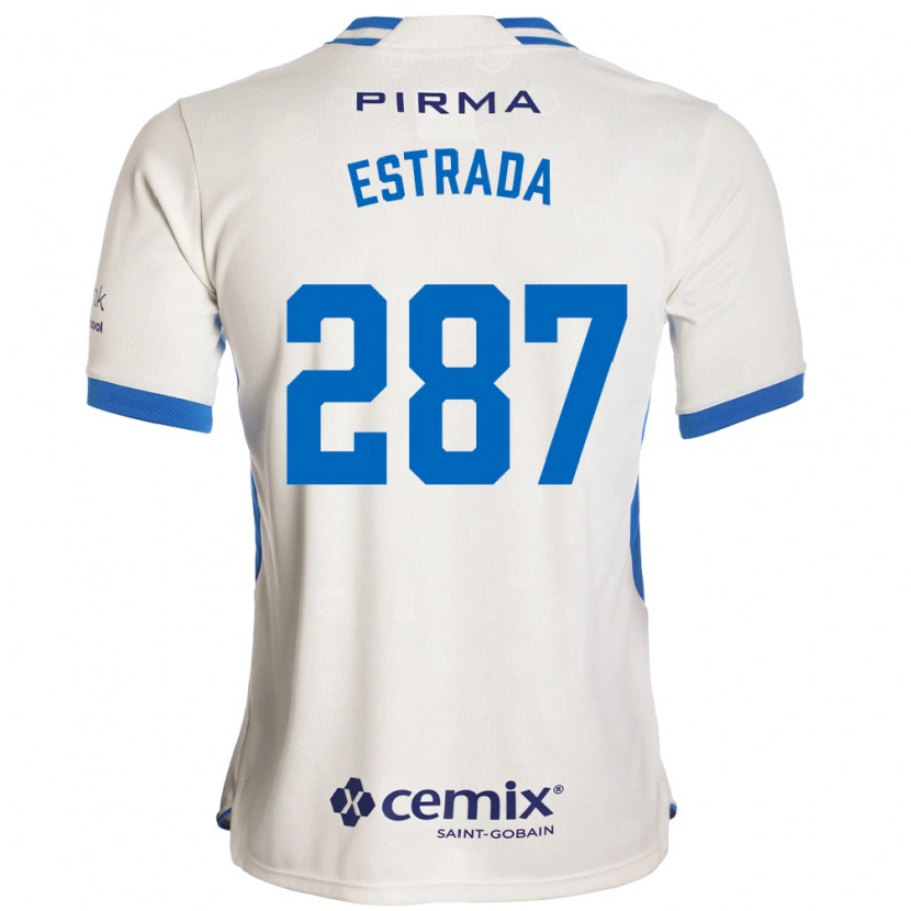 Danxen Mann Hernán Estrada #287 Hvit Blå Rød Bortetrøye Drakt Trøye 2026/27 Skjorter T-Skjorte