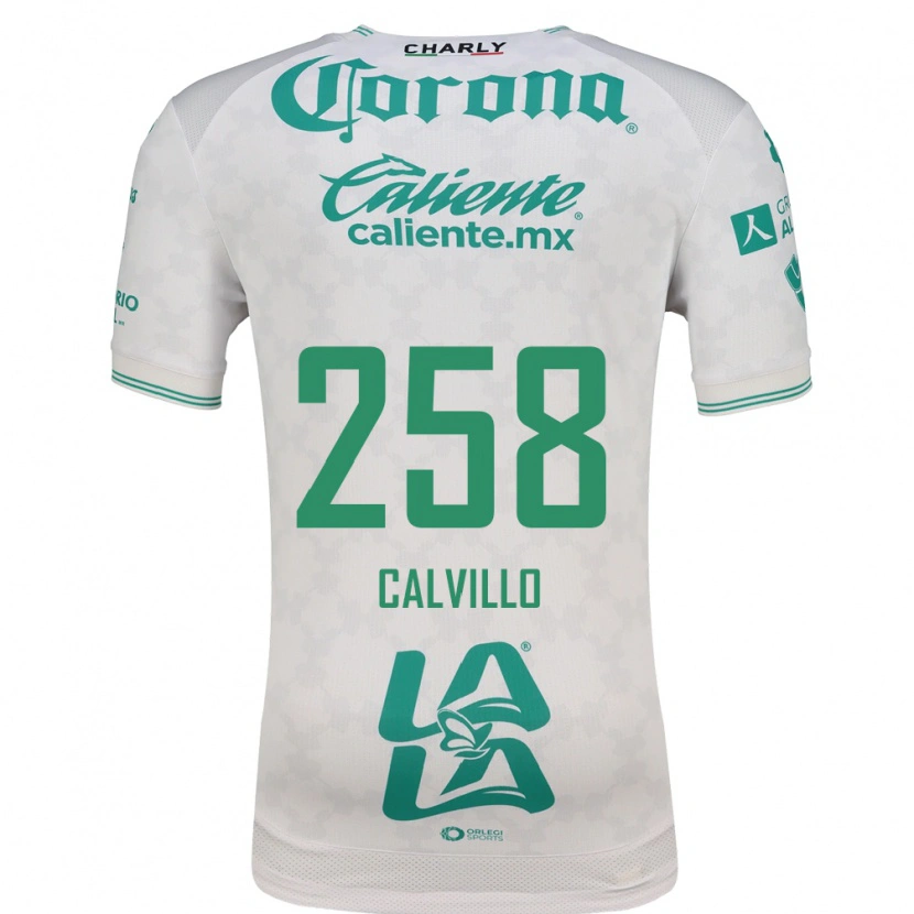 Danxen Mann Carlos Calvillo #258 Lysegrønn Hvit Bortetrøye Drakt Trøye 2026/27 Skjorter T-Skjorte