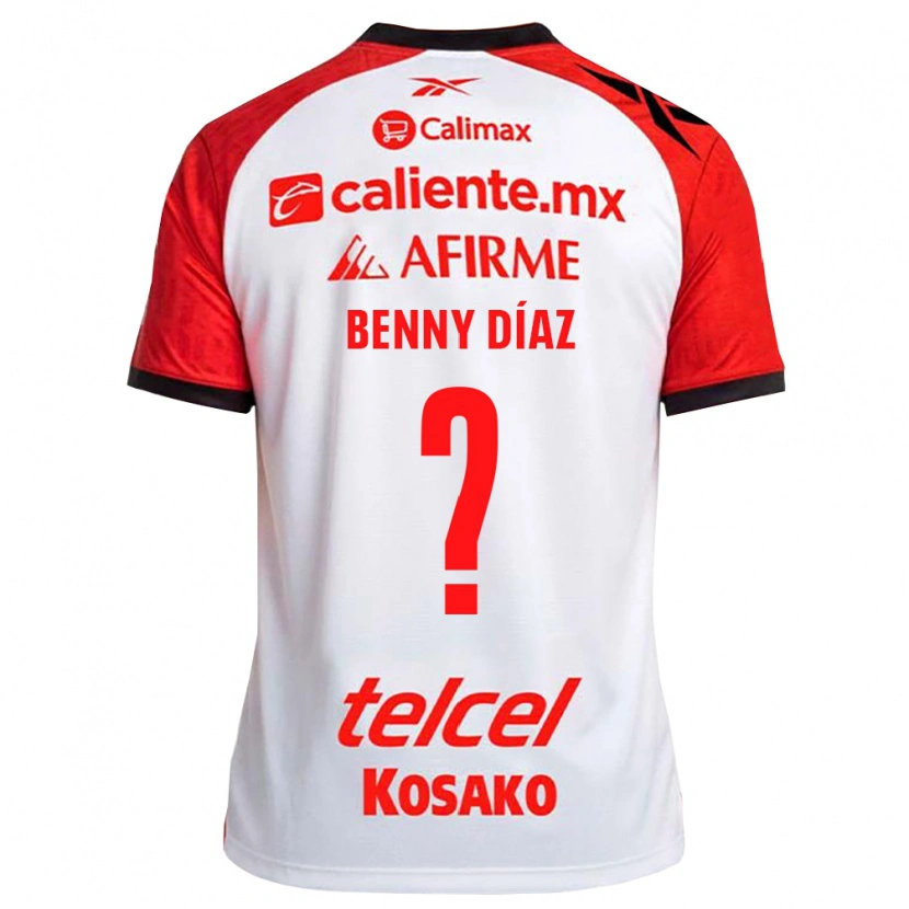 Danxen Mann Benny Diaz #0 Hvit Svart Rød Bortetrøye Drakt Trøye 2026/27 Skjorter T-Skjorte